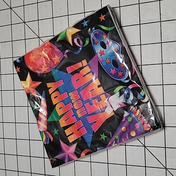 Happy New Year, Paper Luncheon Napkins 61390 by Trend Setters 20 CT. NIP - Picture 7 of 7